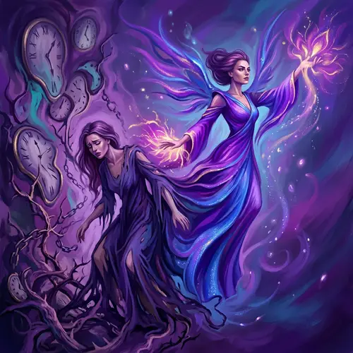 Surrealist Digital Painting: Transformation of Pain into Power