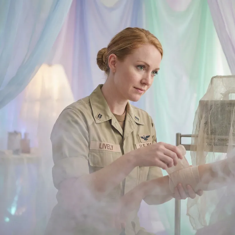 Surreal Female Corpsman 'LIVELY' in Ethereal Dreamscape