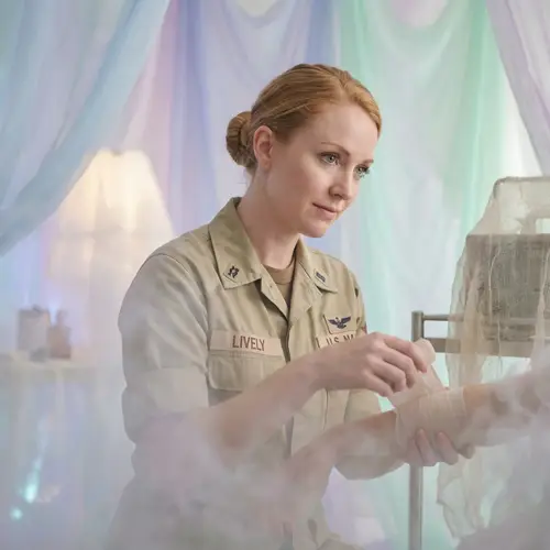 Captivating Female Hospital Corpsman 'LIVELY' in Ethereal Dreamscape