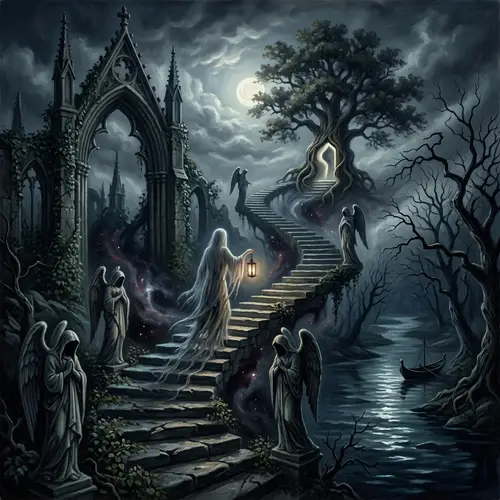 Soulful Journey of Death: Surrealism & Gothic Art Influence