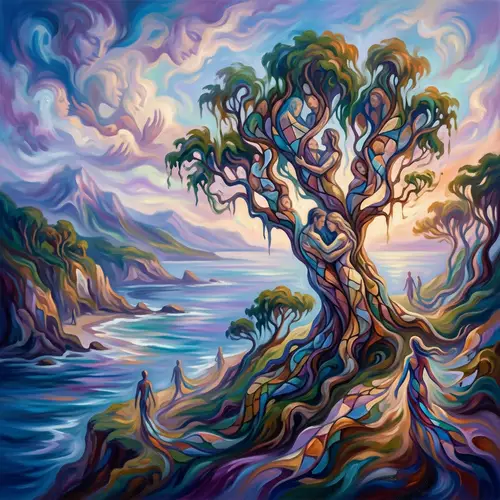 Surreal Landscape in Melted State | Symbolism Art Style