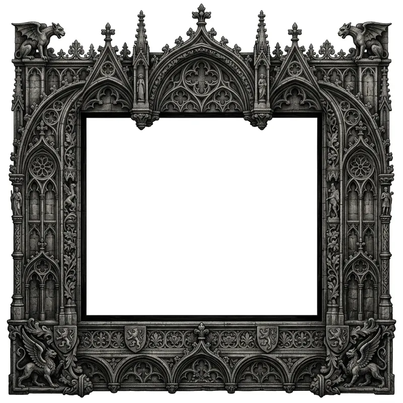 Intricate Gothic Border Design
