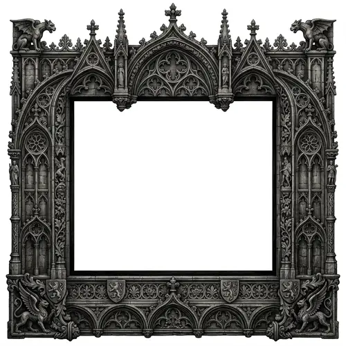 Detailed Gothic Style Border Design