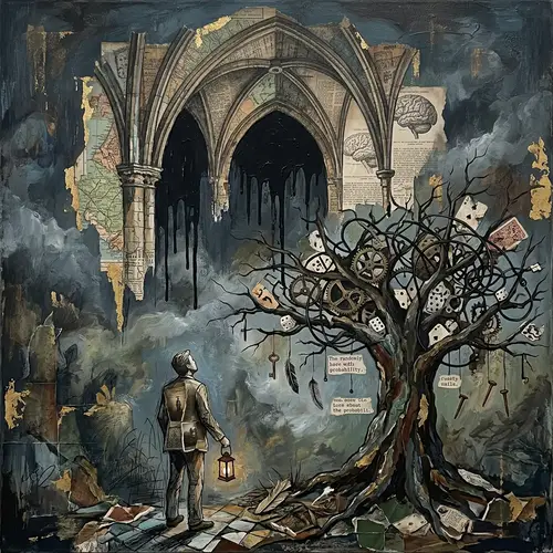 Surrealist Exploration: Absence of Divine Intervention & Life's Randomness