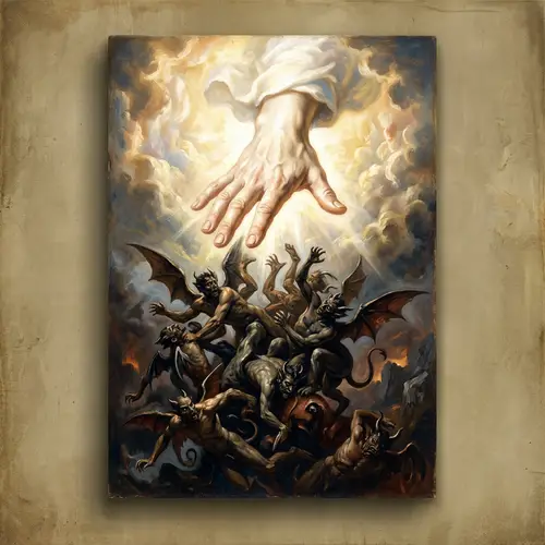 The Lord's Hand Restraining Demons