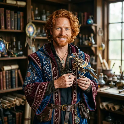 Striking Portrait of a Wizardly Man