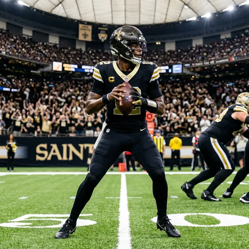 Taylen Green in New Orleans Saints Jersey
