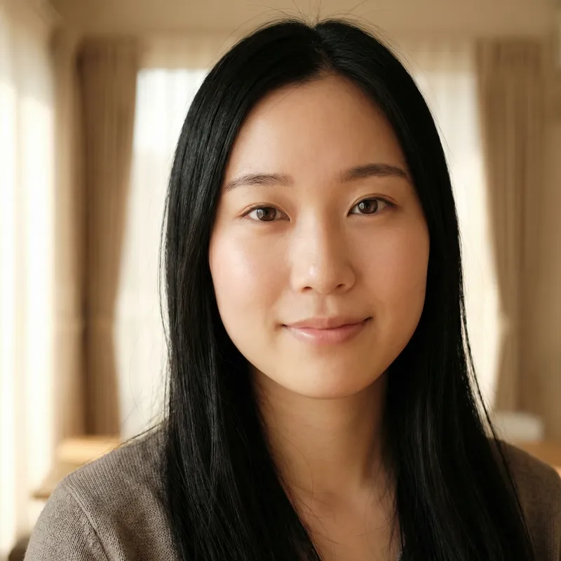 Hyper-Realistic Portrait of a Young Asian Woman