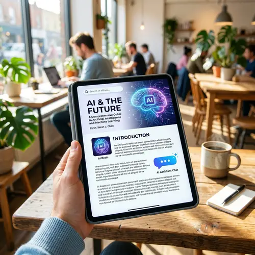 Interactive AI eBook with Engaging Icons