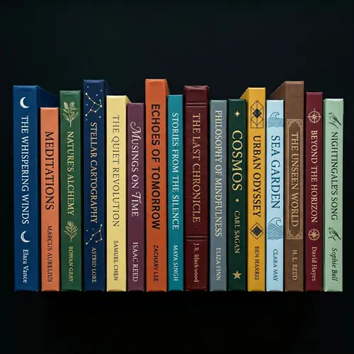 Top View of Colorful Books on Black Background