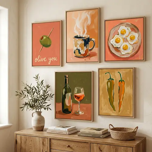 Stylish Minimalist Acrylic Wall Collage