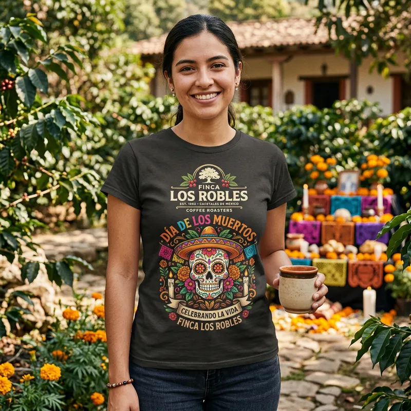 Finca Los Robles Day of the Dead T-Shirt Finca Los Robles Day of the Dead T-Shirt
