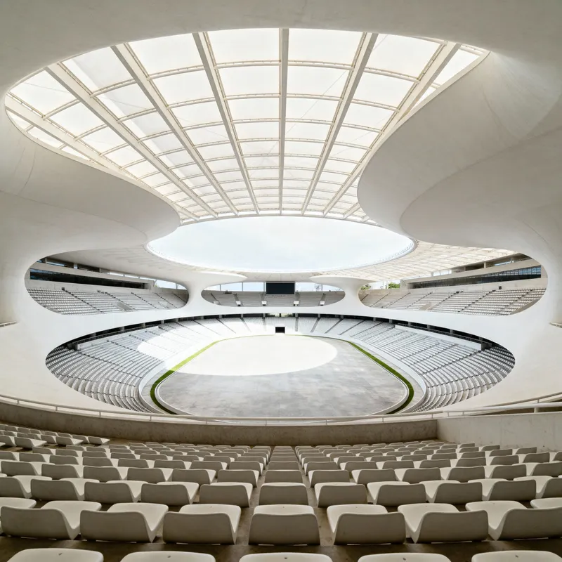 10,000 Capacity Stadium by Oscar Niemeyer