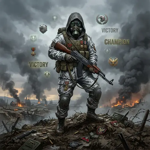 Victorious Game Character Illustration | Ghost-Like Apparel