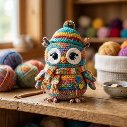 Adorable Amigurumi Baby Owl Toy | Handcrafted Delight
