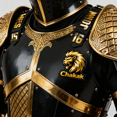 Fearless Knight Black & Golden Design Apparel