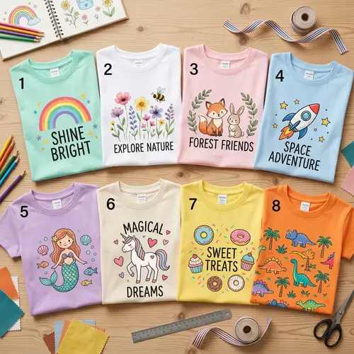 Girls' T-Shirt Patterns: Unique Designs