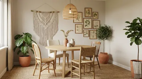 Cozy Bohemian Dining Room for 2-4 People