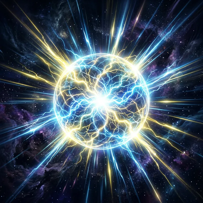 Energetic Aura Sphere - Conceptual Energy Illustration
