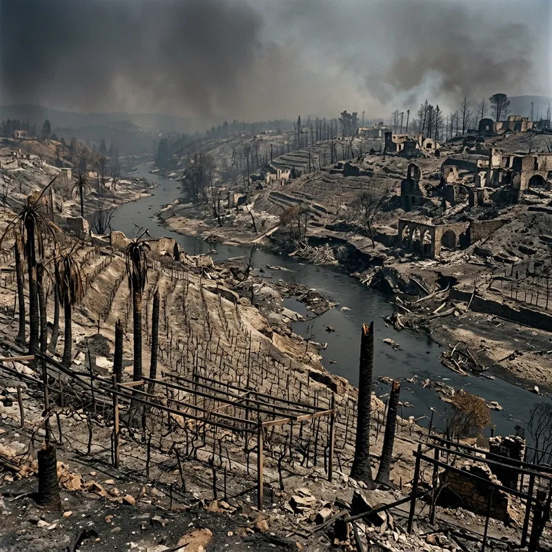 Paradise Lost: Charred Rivers and Ruined Landscape