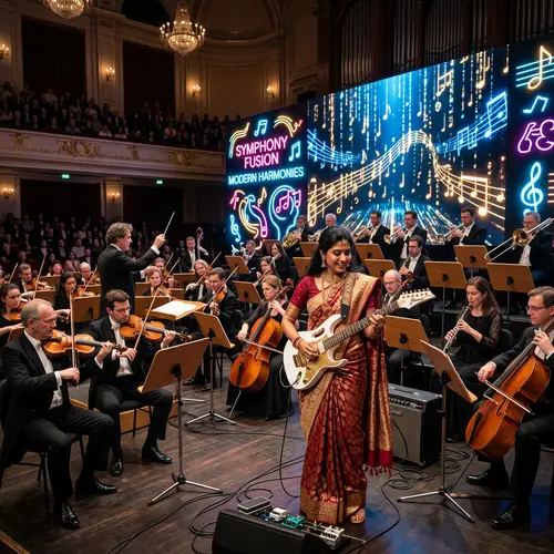 Modern Twist on Classical Music: Orchestral Performance with Electric Guitar