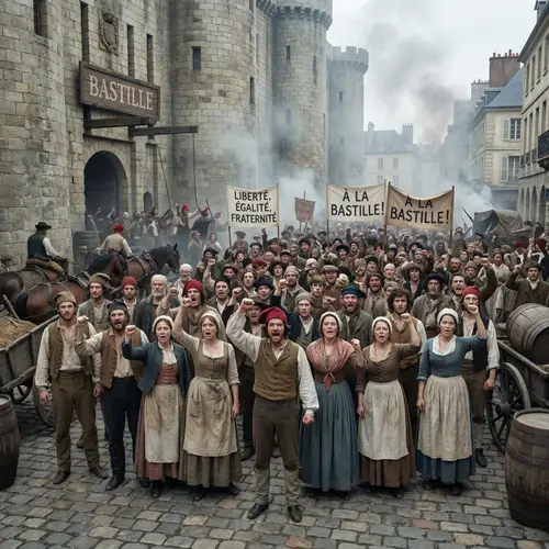 Start of French Revolution - Paris 1789 Street Scene