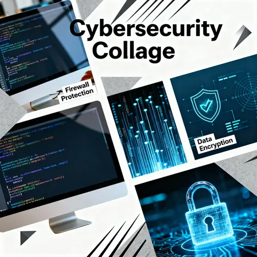 Cybersecurity Photo Collage Creation