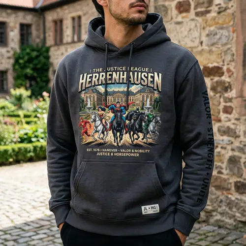Justice League Hoodie Design with Horses