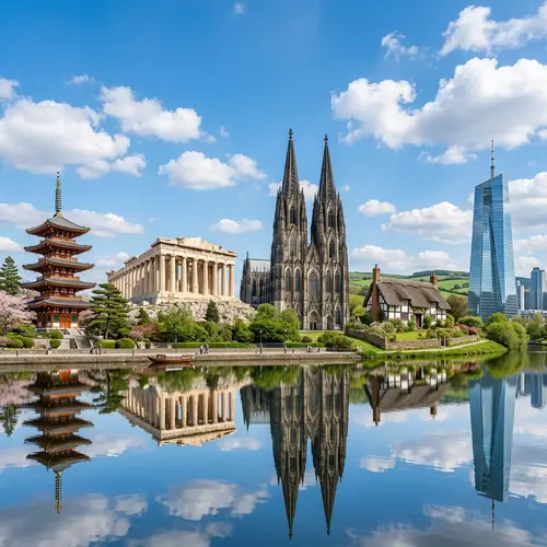 Diverse Architectural Styles Worldwide