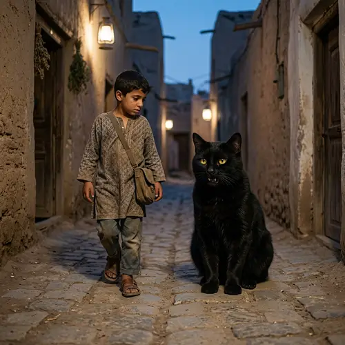 Creepy Encounter: Boy Meets Dangerous Black Cat