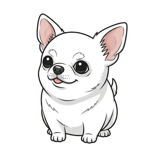 Cute Fat Chawawaa Logo Design