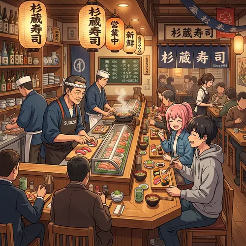 Anime Sushi Restaurant: Unique Dining Experience