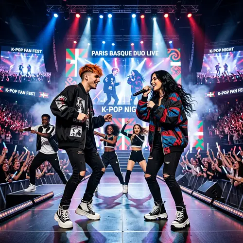 K-Pop Duo Performance in Paris: A Stylish Showcase