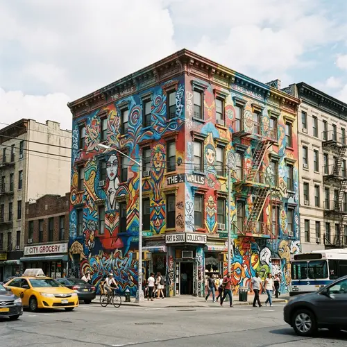 Colorful Graffiti Art Adorning Urban Building