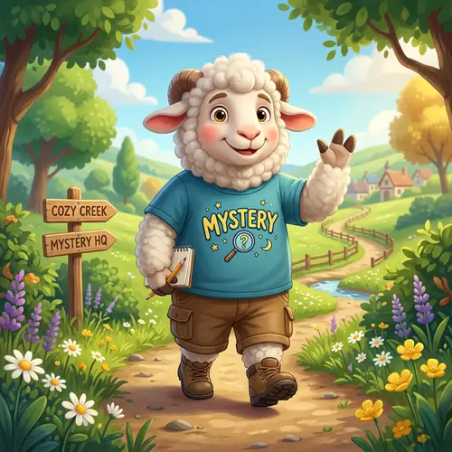 Mystery Sheep Character Design - Friendly and Amiable