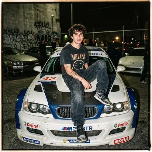 Grunge Analog Photos with BMW M3 GTR