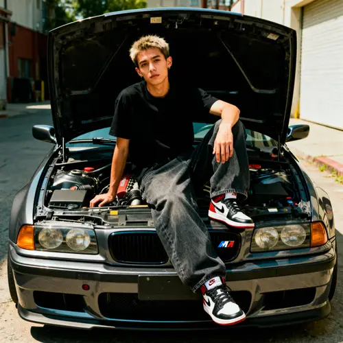 Grunge Analog Photos with BMW M3 GTR