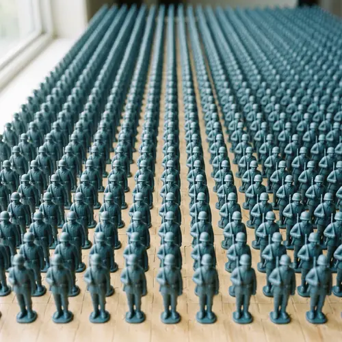 Homogeneous Group of Identical Miniature Figures