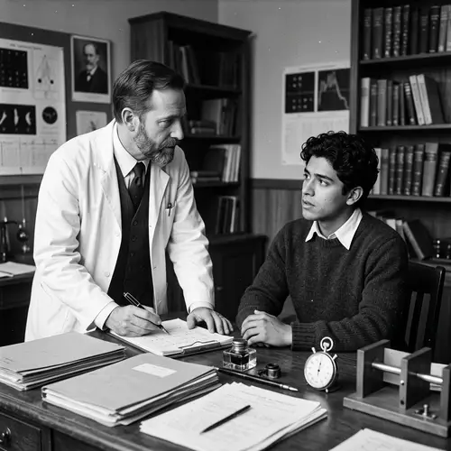 Black and White Psychology Experiment Inspired by Early 1900s