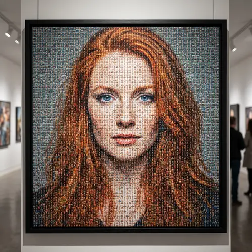 Mosaic of 140,000 Photo Copies