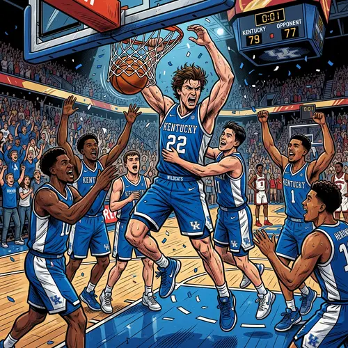 Dynamic Basketball Player Influences Kentucky Wildcats Game Momentum