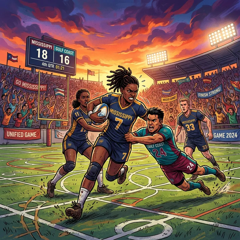 Vivid Mississippi State Sports Match Artwork