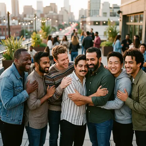 Universal Brotherhood | Diverse Group Expressing Camaraderie