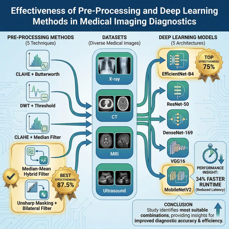 Effectiveness of Pre-Processing and Deep Learning Methods in Medical Imaging Diagnostics