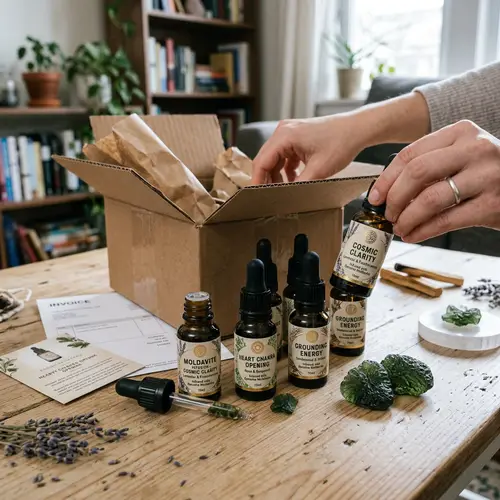 Essential Oils Infused with Moldavite