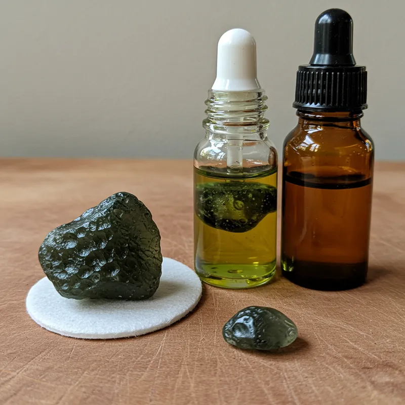 Essential Oils Infused with Moldavite