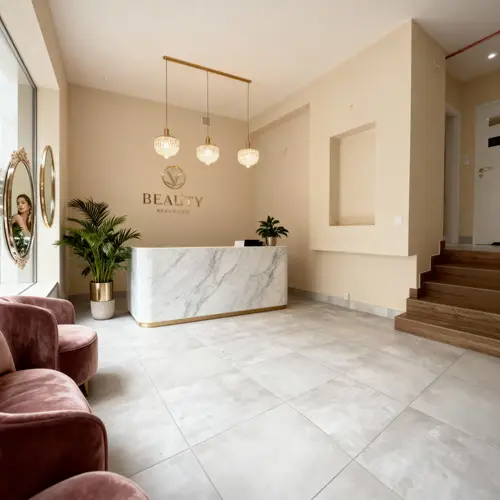 Luxurious Beauty Clinic Reception Area