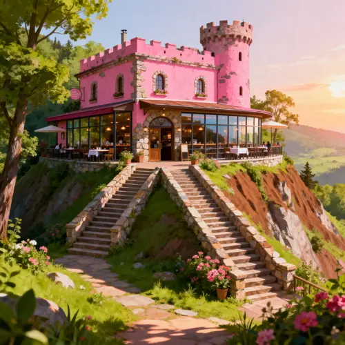 Charming Two-Story Mountain Restaurant