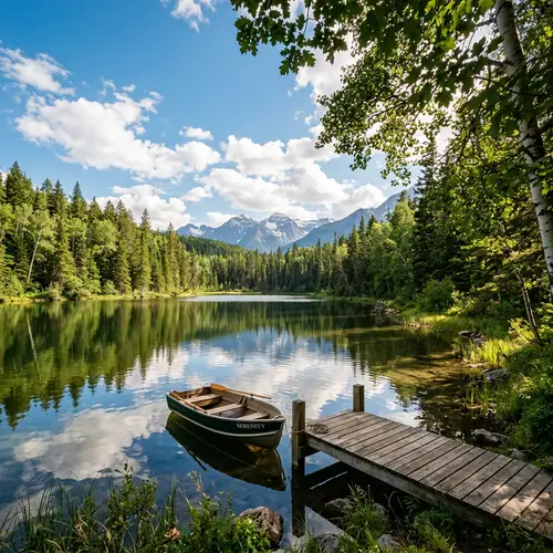 Serene Lake View - Nature's Tranquility