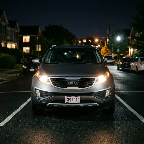 Kia Sportage 2010 Night Front View